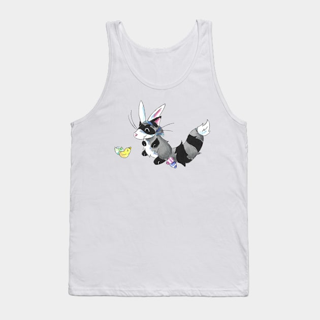 Bunny in a Mask Tank Top by KristenOKeefeArt